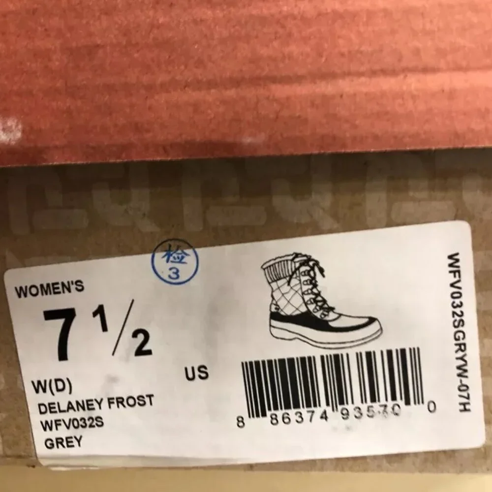 Propet Delaney Frost Womens Boots Size 7.5Wide